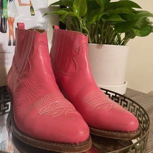 Golden Goose Vintage Pink Boots 7.5 Size